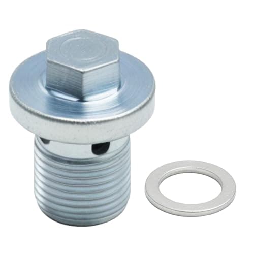 Image of Hoypeyfiy 93183669 Engine Oil Pan Sump Drain Plug With Seal, Replacement for Vauxhall Replacement for Opel Astra Signum Zafira Vectra Insignia, Replaces 652950 0652300
