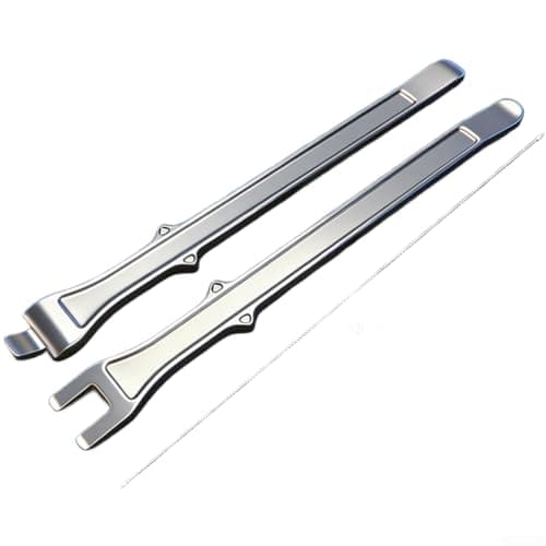 Image of 40CR Alloy Steel Tire Lever Bar Set Heavy Duty Dual End Design for Car Motorcycle Bike EV Tire Changing