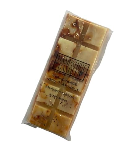 Image of Frankincense and Myrrh Wax Melts | Strong Scented | Soy Wax | Handmade Snap Bar | Christmas | (1 Bar)
