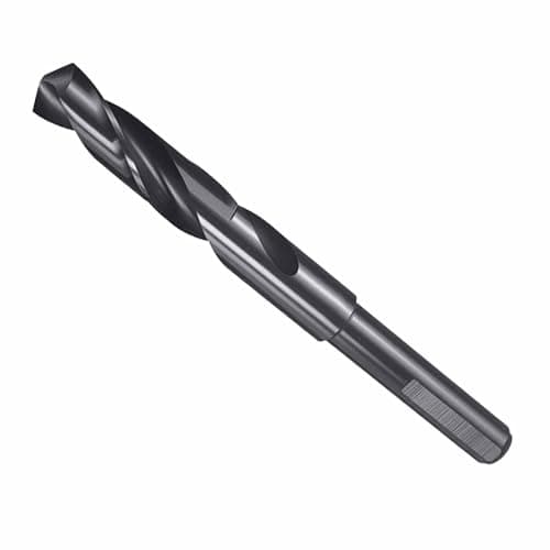 Image of CoCud Drill Bit, 41/64" Cutting Diameter (16.272mm), 1/2" Reduced Shank 3-Flat 4341 HSS Nitriding Black 118° Cutting Angle Bits - (Applications: for Drilling Plastic Wood)