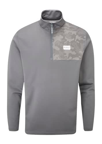 Image of Stuburt Men's Active-Tech Mid Layer Pullover Sweater, Slate Grey, Large