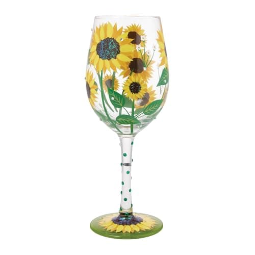 Image of Enesco Lolita Sunflower Wine Glass