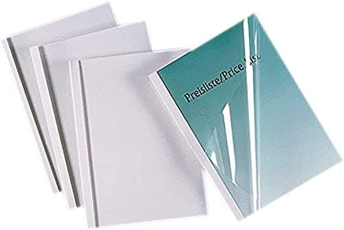 Image of GBC Standard Thermal 50 Binding Covers, 30 mm - White