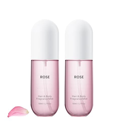 Image of Rose Body Spray for Women, Rose Hair & Body Fragrance Mist, Long Lasting Fragrance, Perfume Oil Spray, Flower Skin Full Size Body Mist (2)