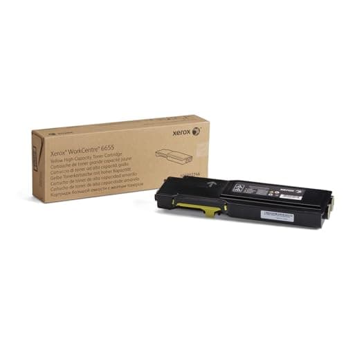 Image of Xerox Genuine Workcentre 6655 Yellow High Capacity Toner Cartridge (7,500 Pages) - 106R02746
