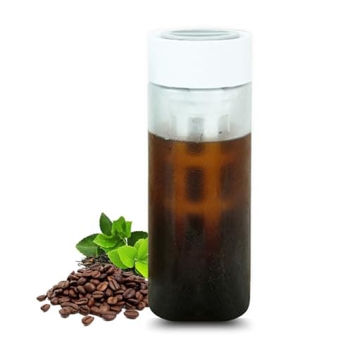 Image of Ideal Swan Cold Brew Coffee Maker - 650ml Portable Iced Coffee Maker with Fine Mesh Filter, Versatile Cold Brew Tea Bottle for Coffee and Juice, Iced Coffee Machine for Summer, Outdoor, Travel, Home
