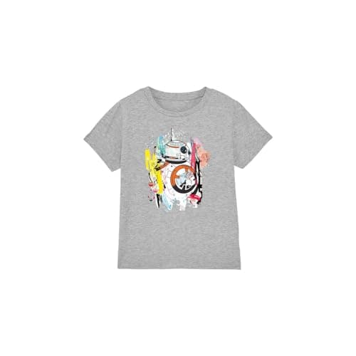 Image of Star Wars BB8 Abstract Unisex Kids T Shirt, Athletic Heather, 9-10 Years