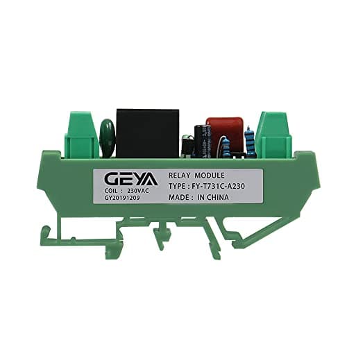 Image of GAEYAELE 1 Channel Relay Module 230VAC Din Rail Mounted GSM Relay Control Timer Module (FY-T731-230VAC)