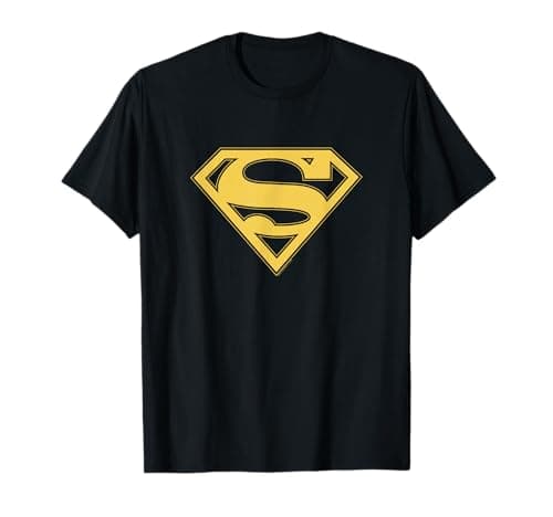 Image of Superman Gold & Black Shield T-Shirt
