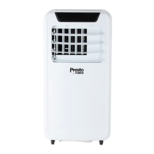 Image of Presto by Tower PT670001 3-in-1 Air Conditioner, Dehumidifier and Cooling Fan with 24-Hour Timer, Remote Control, 9,000 BTU, White