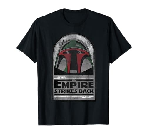 Image of Star Wars The Empire Strikes Back Boba Fett Distressed Logo T-Shirt