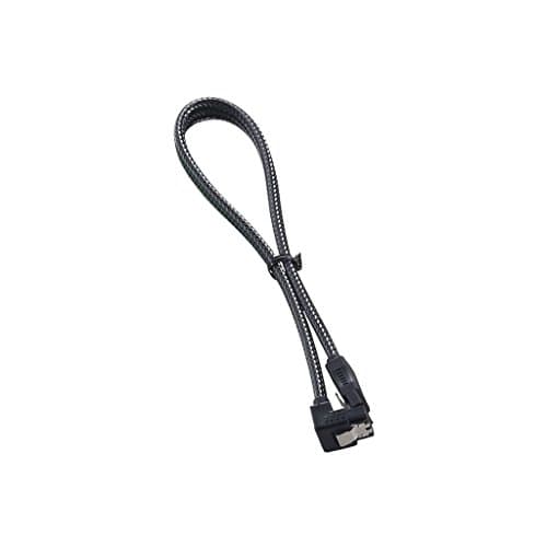 Image of CableMod CM-CAB-RSAT-N30KC-R ModMesh Right Angle SATA 3 Cable - Black