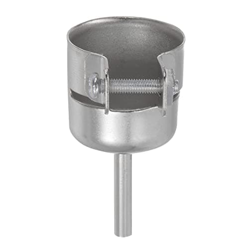 Image of sourcing map Steel Heat Gun Nozzle 4mm Carbon Steel Replacement Accessory Repair Tool for 850 Series Hot Air Soldering Station