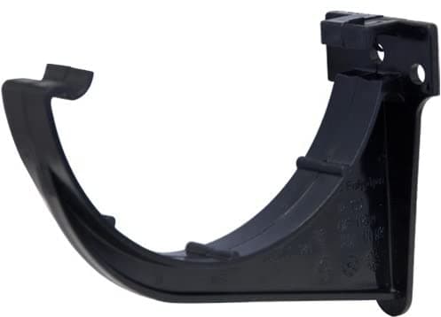Image of Pack of 4 x RR109 Black POLYPIPE Fascia Brackets 112mm Half Round guttering System