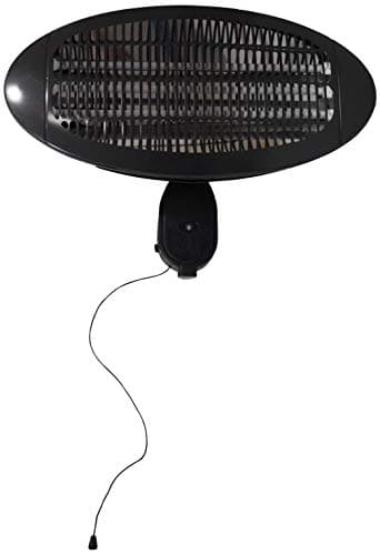 Image of Wall Mounted Electric Patio Heater 2KW Heater Outdoor with Adjustable Height, 3 Power Settings, Tilting up-down Head, Instant Warmth, and Waterproof Design