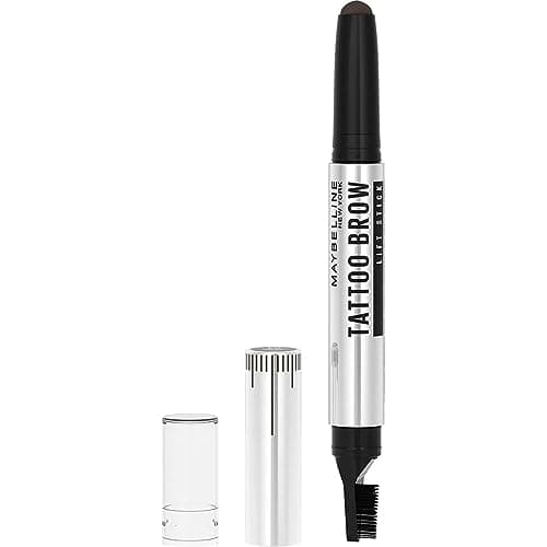 Image of Maybelline Tattoo Brow Lift Stick, Lift, Tint & Sculpt Brows, All day wear, Deep Brown