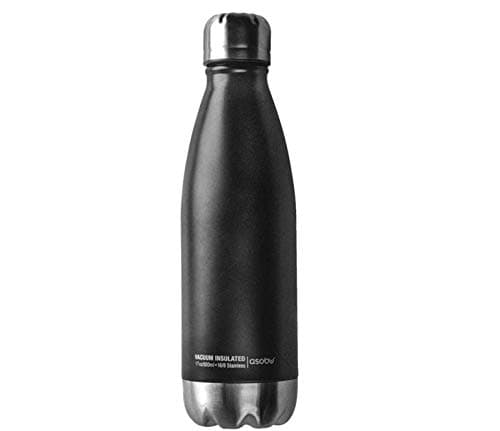 Image of Central Park Travel SBV17 Insulated Travel Bottle Black/Silver