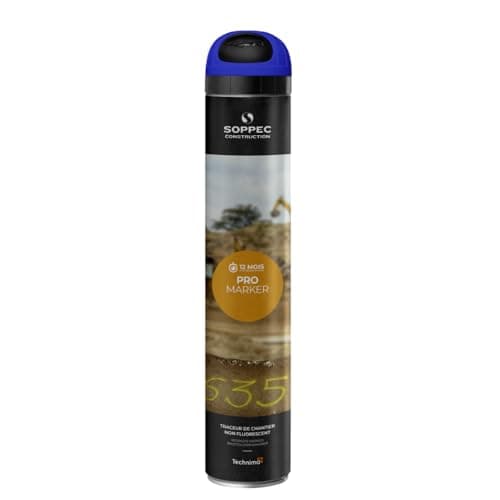 Image of Soppec Blue Line Marking Spray 750ml Temporary Pro Marker Paint Survey x6