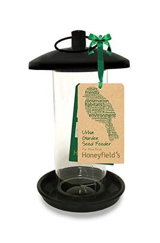 Image of Honeyfields 71484997 Hanging Wild Bird Seed Feeder, Urban Garden Design in Black & Metal , 20.0 cm*11.2 cm*11.2 cm