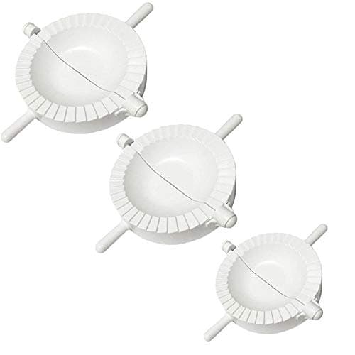 Image of Ravioli Dumpling Maker Set, MKNZOME 3 Pcs Manual Chinese Dumpling Pasty Molds Cutter Gyoza Empanada Mould Pierogi Pie Dough Pastry Wrapper Press Cutter