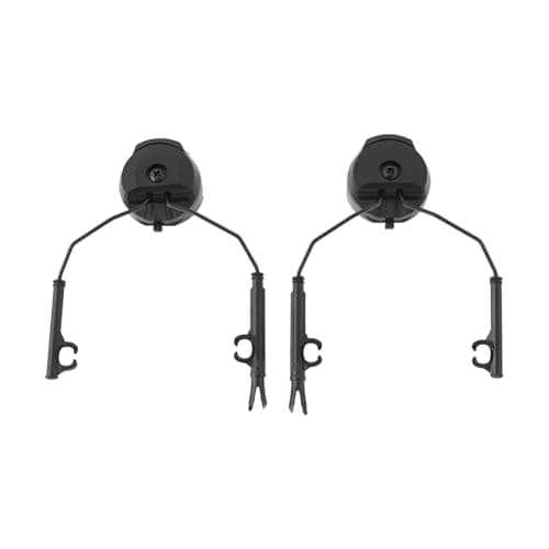 Image of OTOTEC 1Pair Tactical Helmet Rail Adapters for FAST/ACH/MICH Helmets, Compatible with Comtac Headsets, Secure Fit, Rotatable Earmuffs, Black, Unisex-Adults, Adapter