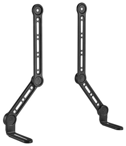 Image of Part King Universal Soundbar Bracket Arm Mount Holder Speaker Shelf TV VESA