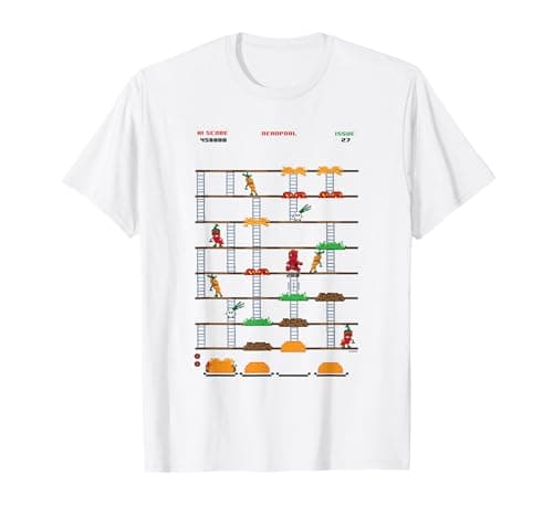 Image of Deadpool Retro Game T-Shirt