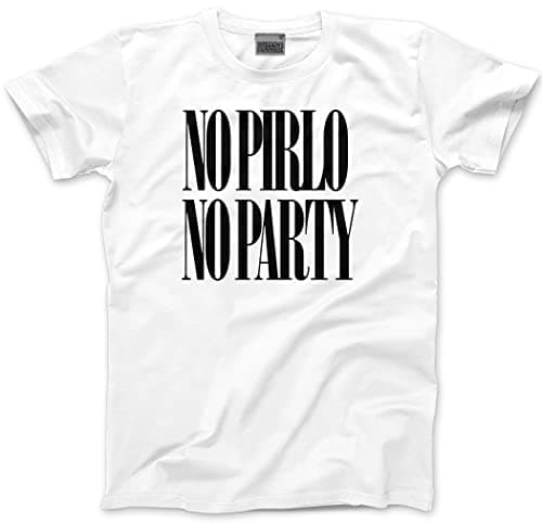 Image of HotScamp No Pirlo No Party Men's Unisex T-Shirt - White XX-Large