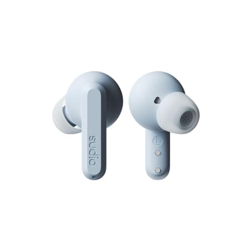 Image of Sudio A3 Pro True Wireless Earbuds | Noise Cancelling In Ear Headphones | Bluetooth 5.4 | 25 Hours Playtime | Sweat Resistant | USB-C Charging | Recycled Materials | (Powder Blue)