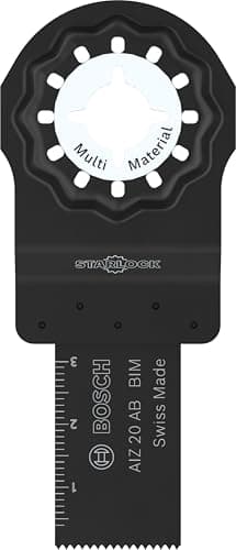 Image of Bosch 5X AIZ 20 AB Plunge Cut Blade (for Non-Ferrous Metals, Plastic Coated Boards, Width mm, Professional Accessory Multitool)
