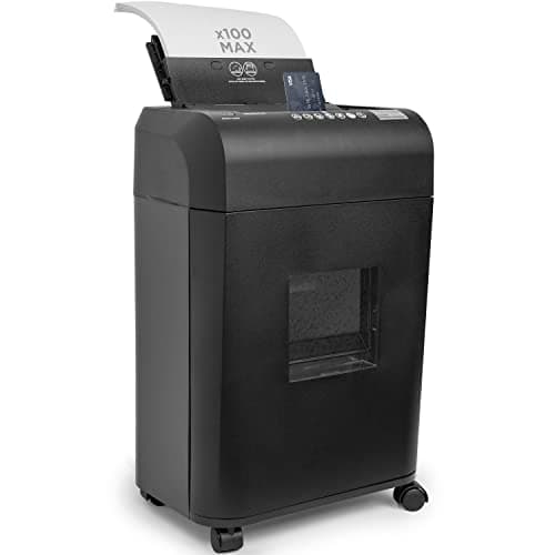 Image of Duronic Cross Cut Paper Shredder PS609, Shred 9 Sheet Heavy Duty Small Electric Shredders, Data Shredding Machine for Home Use, Office, Shreds Papers, Credit Cards, Envelopes, Documents - Black, P4