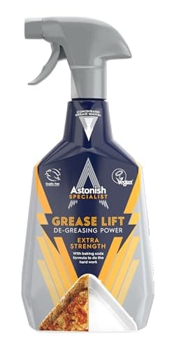 Image of Astonish Specialist Extra Strength Grease Lifter Spray, for De-Greasing Surfaces and Kitchen Appliances, Fast Acting Strong Formula, Contains Baking Soda, 750ml