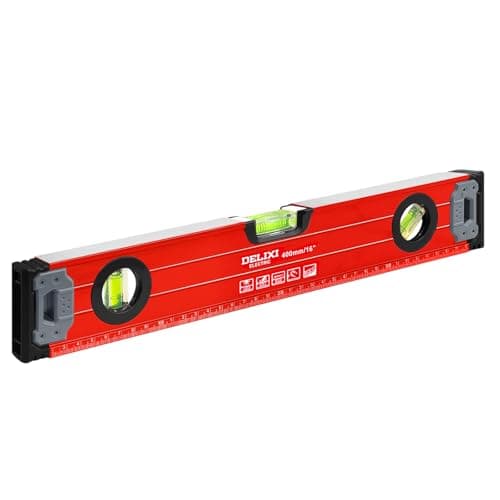 Image of flintronic Spirit Level Magnetic, 400mm/16Inch Level Tool Aluminium Alloy, with 3 Bubble 45°,90°,180°, Shock Proof Torpedo Level, Lightweight Portable, for Measurement, Acceptance