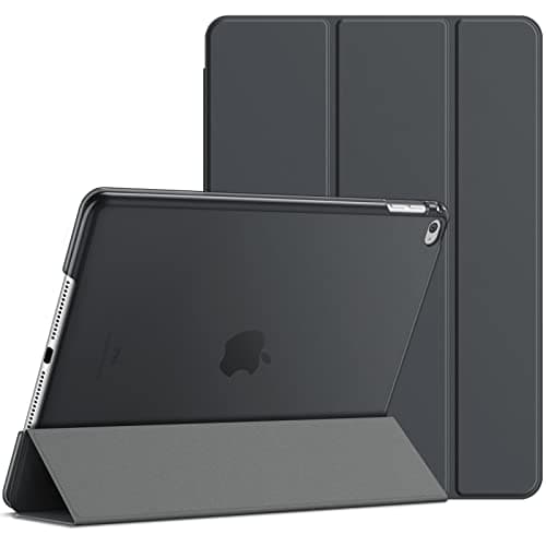 Image of JETech Case for iPad Air 2 (Not for iPad Air 1st Edition), Smart Cover Auto Wake/Sleep (Dark Grey)