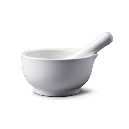 Image of Mortar and Pestle Set – WM Bartleet & Sons 11cm Pestle and Mortar Grinder Perfect for Crushing and Grinding Herbs and Spices with Ease – Made from Hard Wearing Porcelain