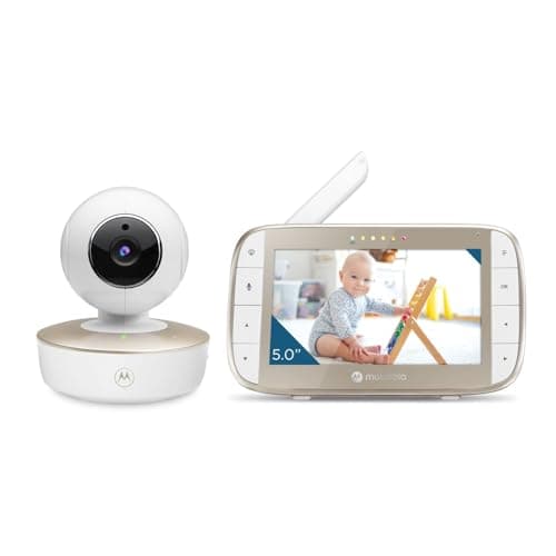 Image of Motorola Nursery Baby Monitor with Camera - Nanny Cam VM50G - Baby Camera with Color Display, Two-Way Communication, and Infrared Night Vision - 480p Zoom, Tilt, and Pan - Updated Model