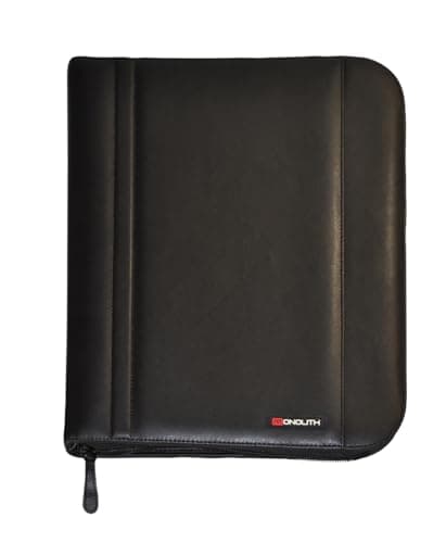 Image of Monolith 2754 A4 Zip Fastening Folio Case - Black
