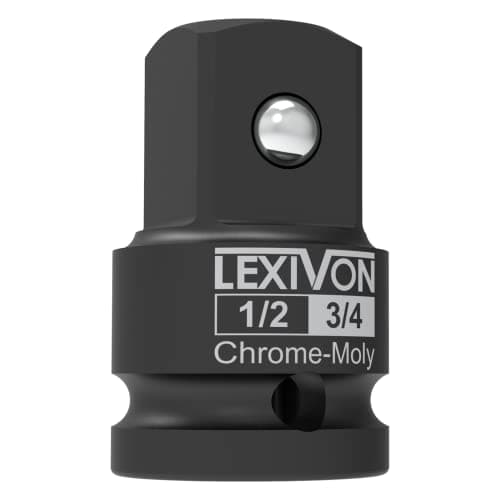 Image of LEXIVON 1/2 Inch Impact Socket Adapter, 1/2 Female to 3/4 Male Increaser | 12.5mm to 20mm, Made of Premium Quality Chrome Vanadium Steel, Fully Impact Rated (LX-401)