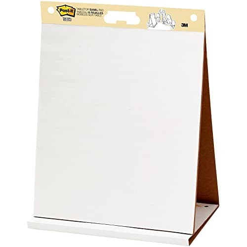 Image of 3M 563 Post-it A2 Table Top charts, 20 white sheets per pad, EACH