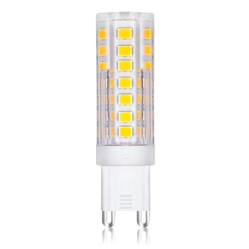 Image of UKEW 6W Led G9 Bulb - Pack of 5 Non-Dimmable Energy Saving 550 Lumen Capsule Lamp for Spotlight Wall Ceiling Lights Chandeliers (Cool White 4000K)