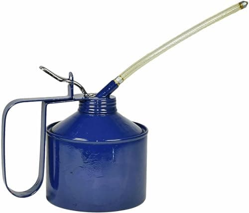 Image of Unibos | Force Feed Metal Oil Can With Flexible Spout Holds 1 & Half Pint, 850mL