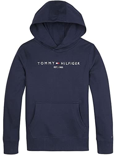 Image of Tommy Hilfiger Kids’ Unisex Essential Hoodie, Blue (Twilight Navy), 4 Years