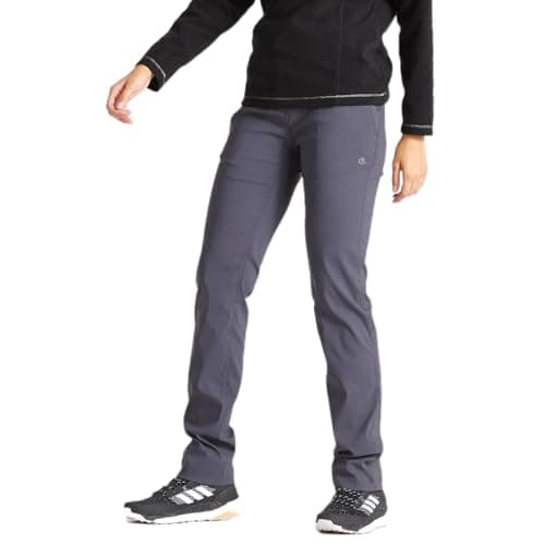 Image of Craghoppers Women's Kiwi Pro II Trousers with 4 Pockets and Water Repellent Finish, Stretchable, Hard Wearing & Sun Protection - Perfect for Outdoor, Walking, Camping & Hiking Grey