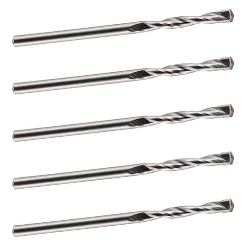 Image of 5mm x 85mm TCT Tipped Masonry Drill Bits (Pack Of 5) For Concrete Brick Porcelain Ceramic Tile Plastic Wood