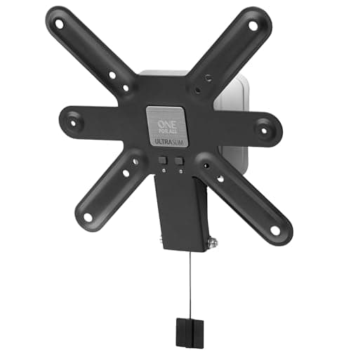 Image of One For All Ultra Slim TV Wall Bracket Mount – Screen size 13-43 Inch - For All types of TVs - 15° Tilt Feature – Max Weight 40kgs – VESA 75x75 to 200x200 – Black White– WM6221