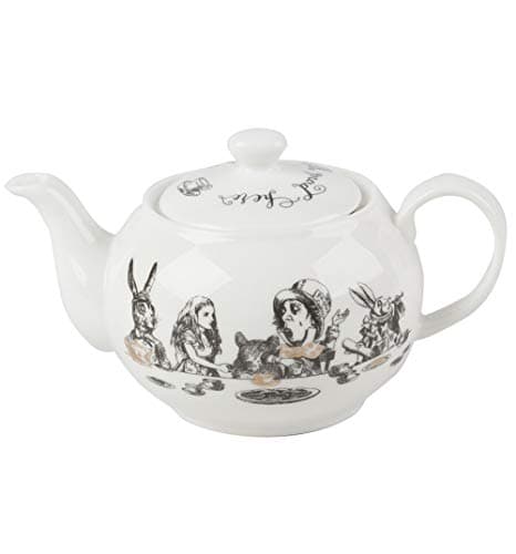 Image of V&A Alice in Wonderland Mini Teapot in Gift Box, 450ml, White