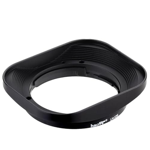 Image of Haoge LH-X35 Bayonet Square Metal Lens Hood for Fujifilm Fuji Fujinon XF 35mm f/2 R WR XF35mmF2, XF 23mm f2 R WR XF23mmF2 and XC 35mm F2 XC35mmF2 Lens Replaces LH-XF35-2