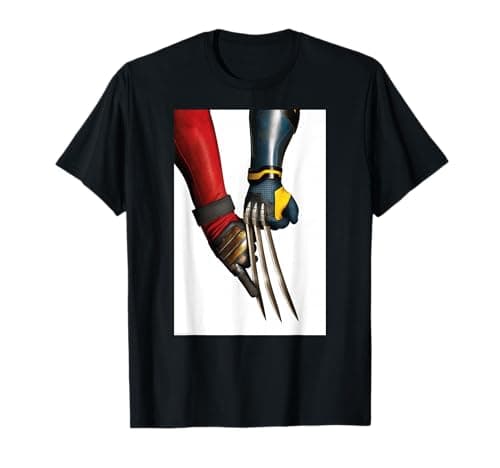 Image of Marvel Studios Deadpool & Wolverine Claw Touch Poster T-Shirt