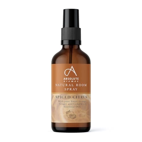 Image of Absolute Aromas Spiced Citrus Room Spray 30ml - Natural Mist Spray with Orange, Cedarwood and Ginger Pure Essential Oils