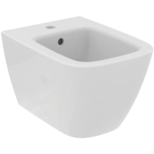 Image of Ideal Standard - i.Life S, wall-Mounted Bidet with Photo Faucet and Overflow, E-Packaging Dedicated to Ceramic Transport, White